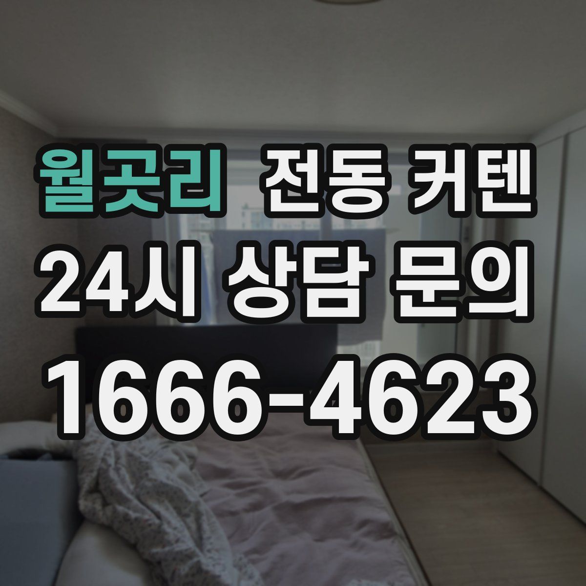 월곳리 전동 커텐