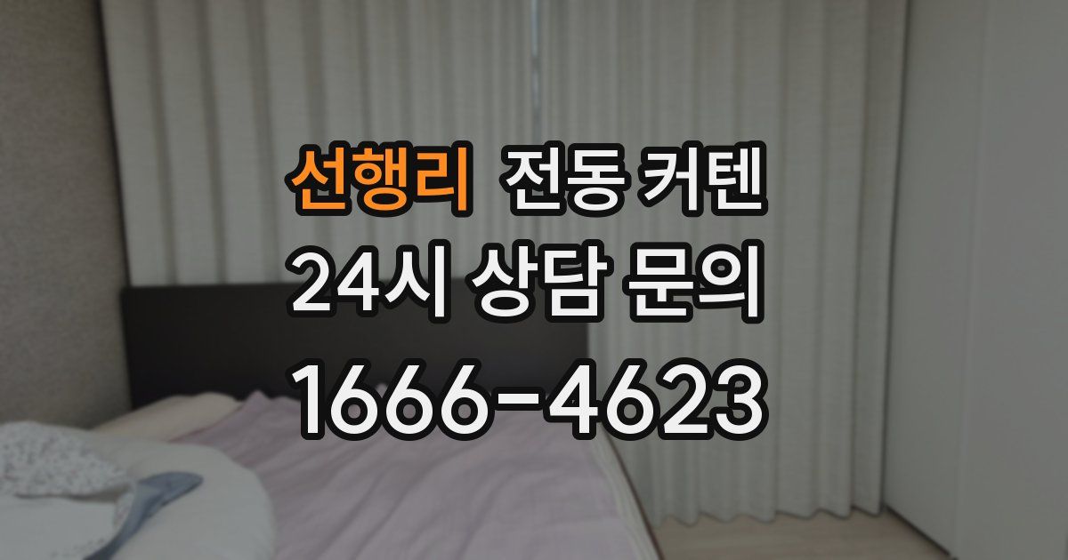 선행리 전동 커텐