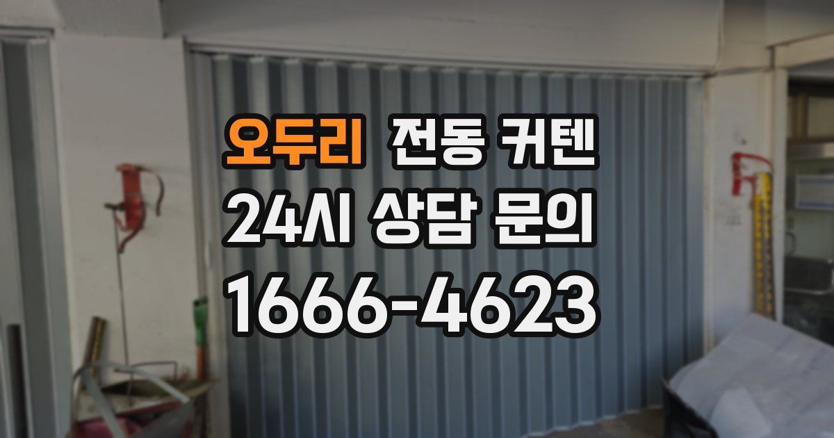 오두리 전동 커텐