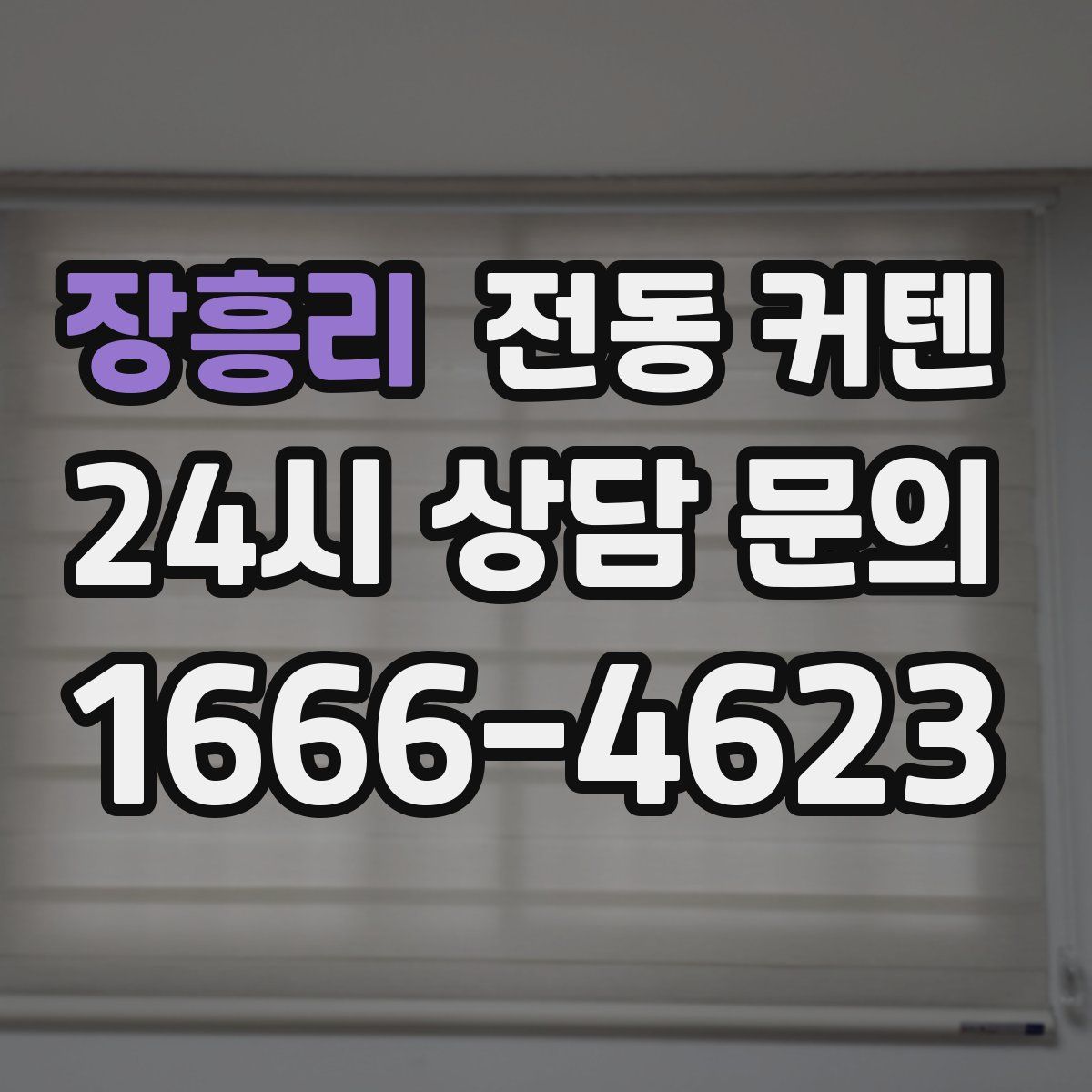 장흥리 전동 커텐