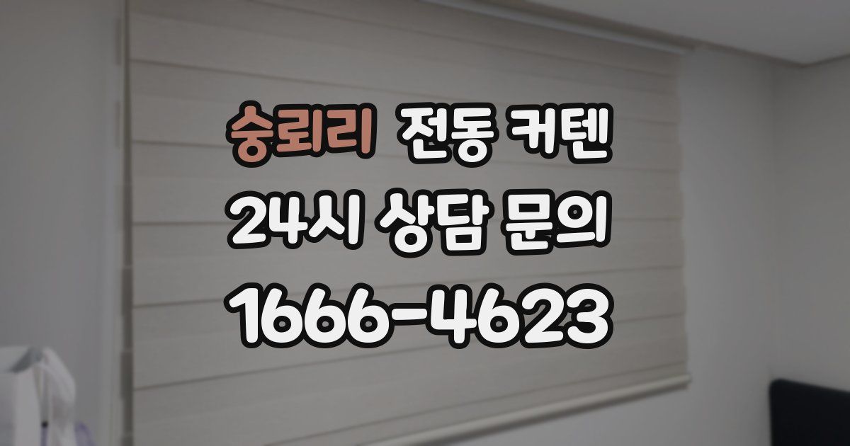 숭뢰리 전동 커텐