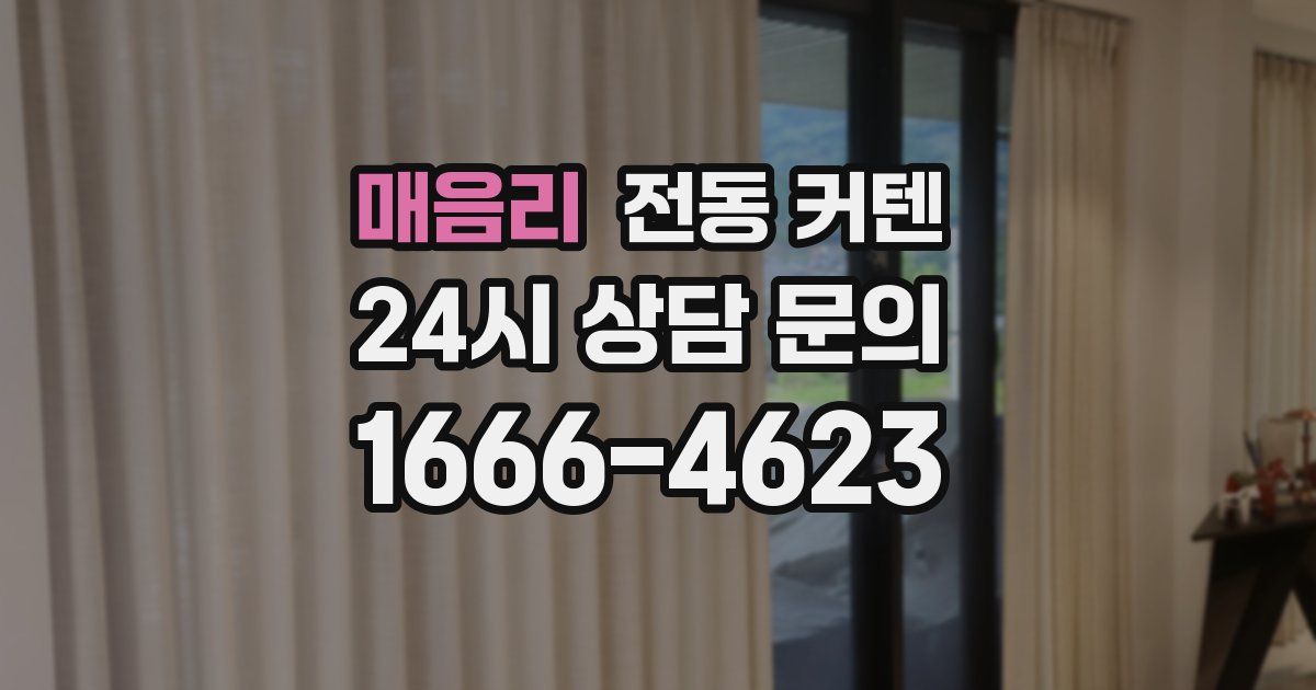 매음리 전동 커텐