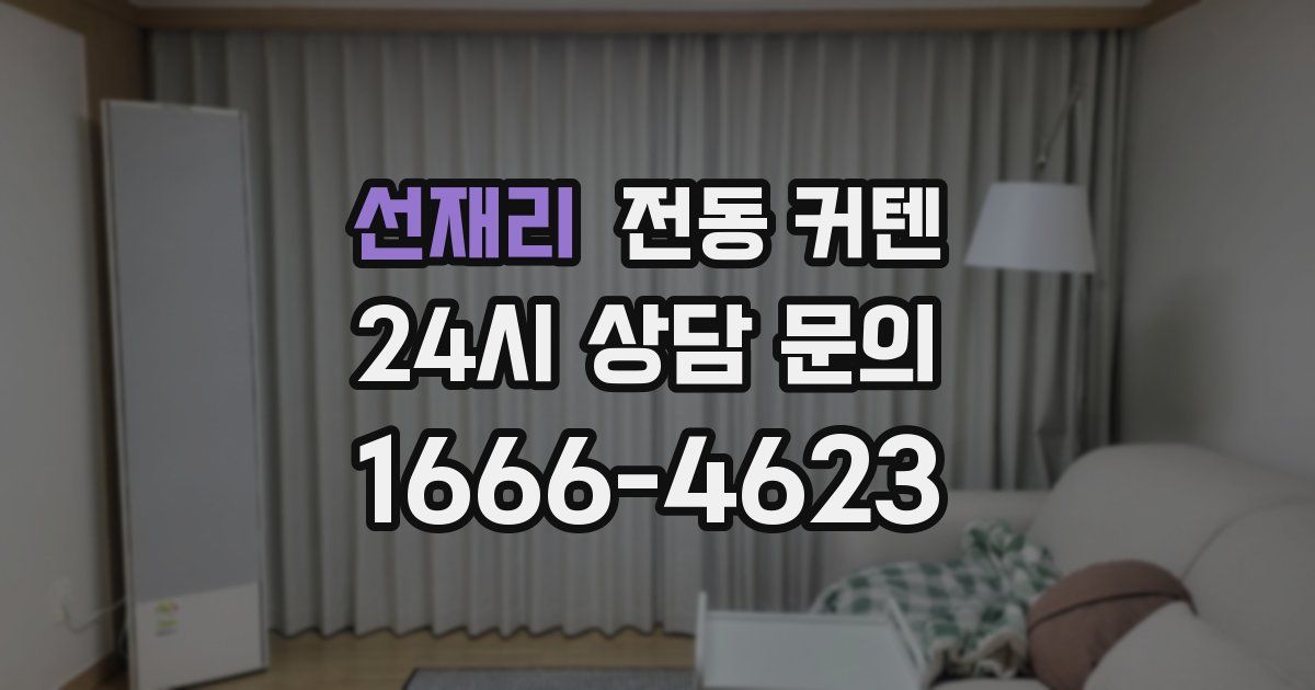 선재리 전동 커텐