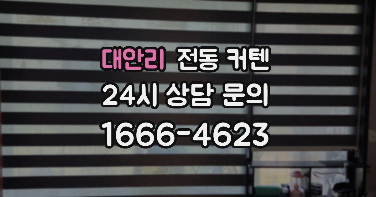 대안리 전동 커텐