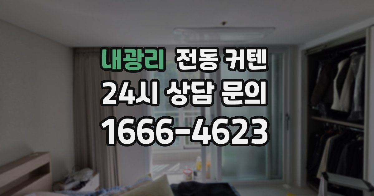 내광리 전동 커텐
