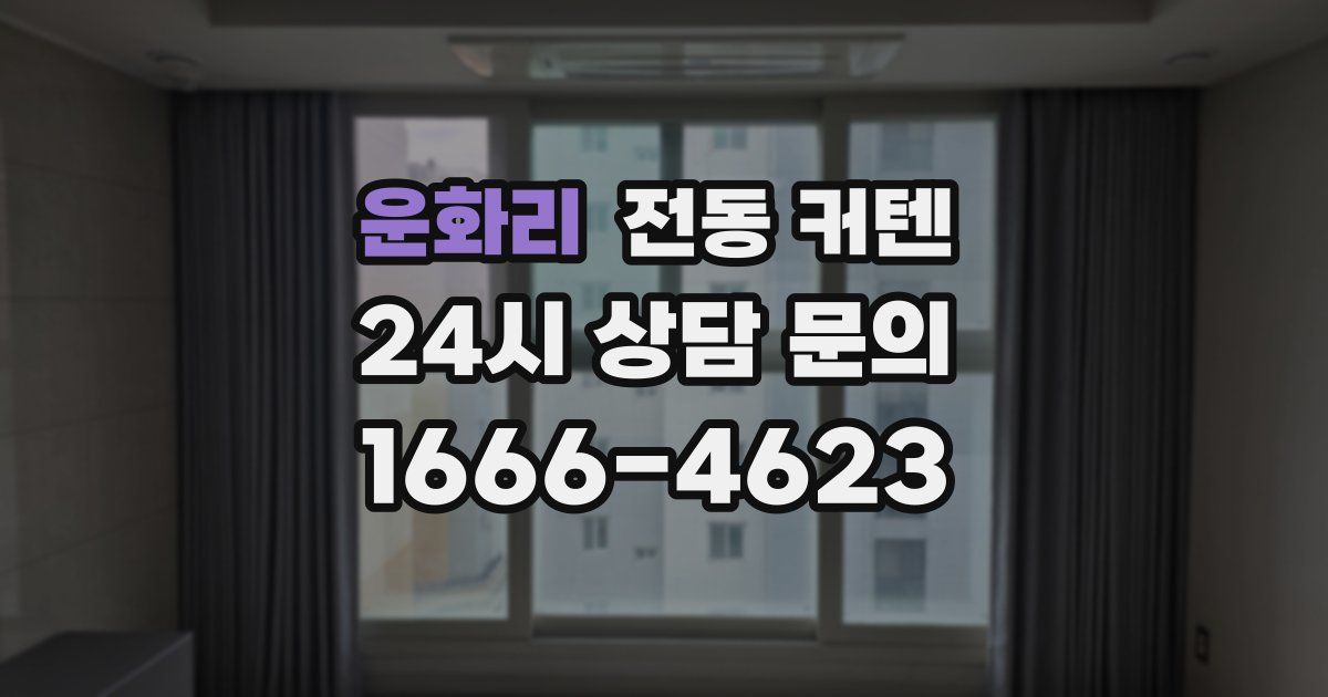 운화리 전동 커텐
