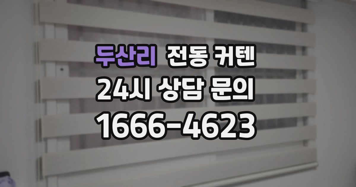 두산리 전동 커텐