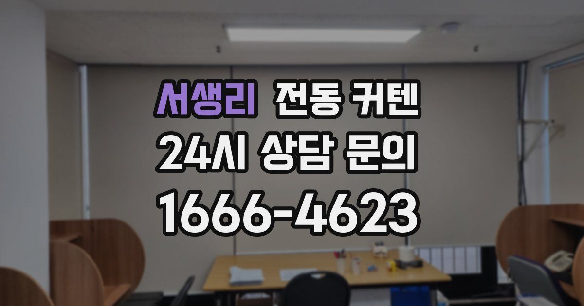 서생리 전동 커텐
