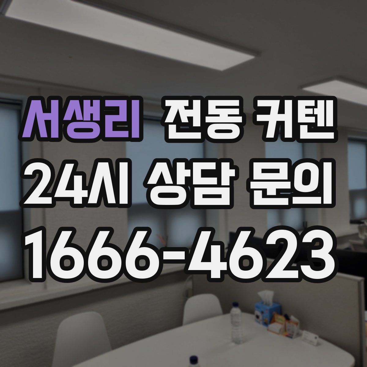 서생리 전동 커텐
