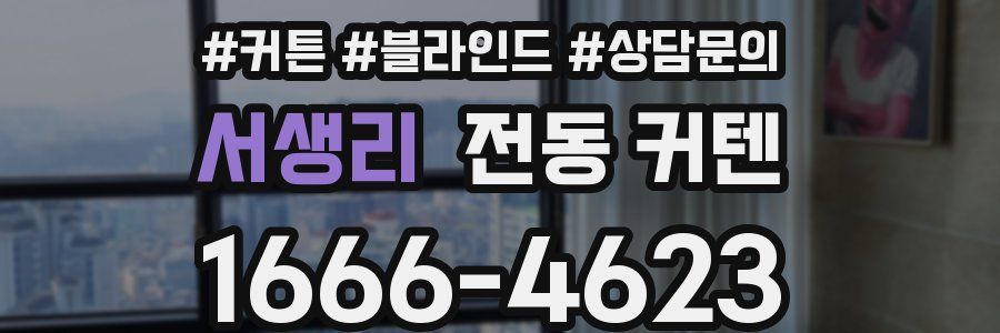 서생리 전동 커텐
