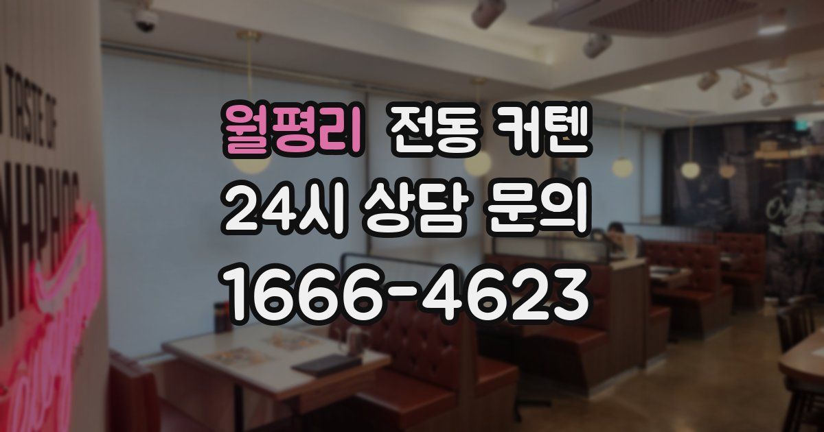 월평리 전동 커텐