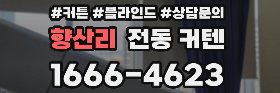 향산리 전동 커텐