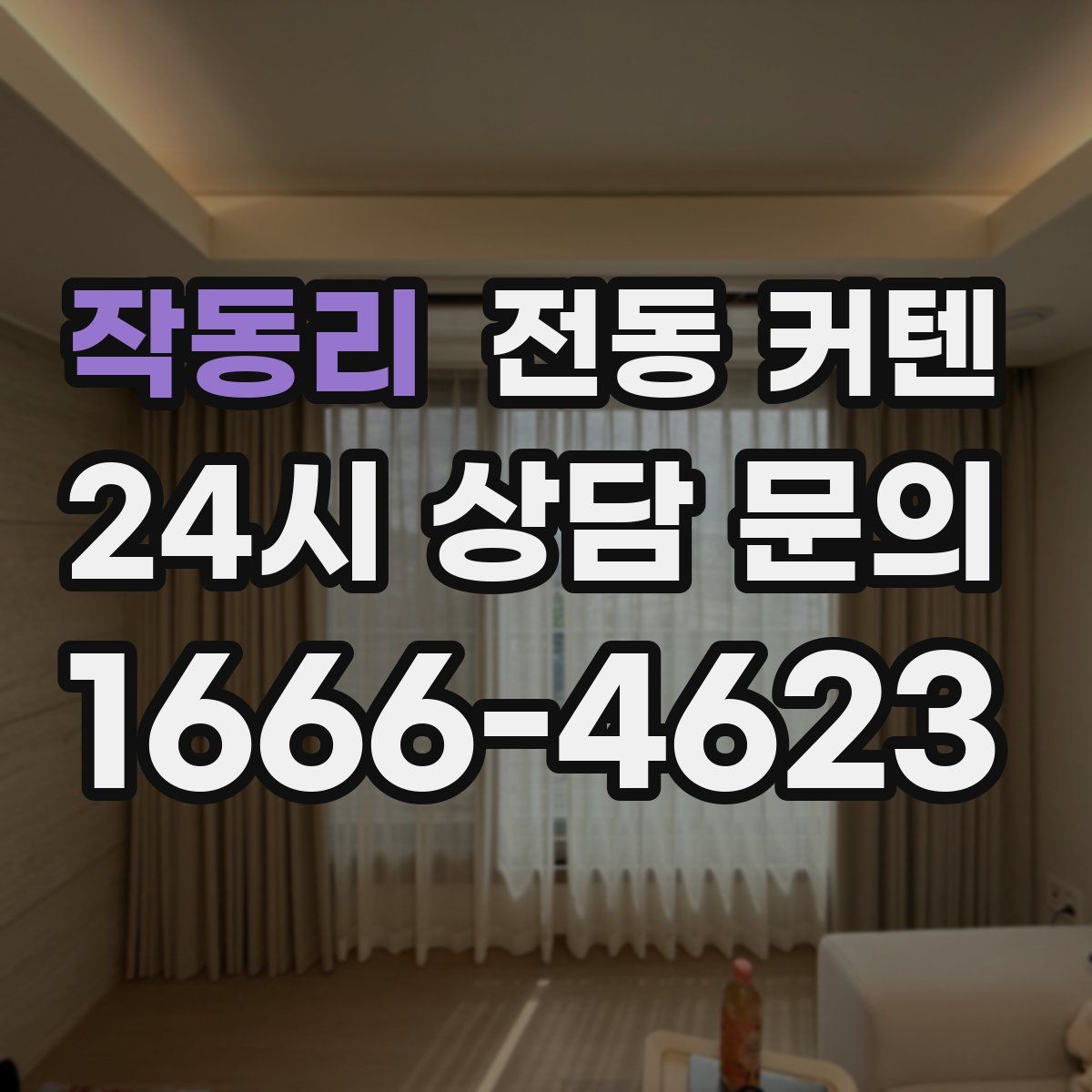 작동리 전동 커텐