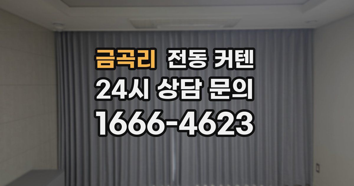 금곡리 전동 커텐