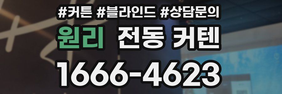 원리 전동 커텐
