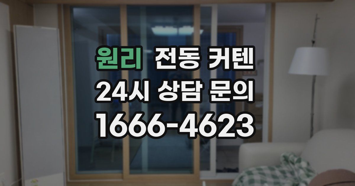 원리 전동 커텐