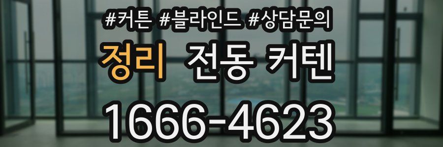 정리 전동 커텐