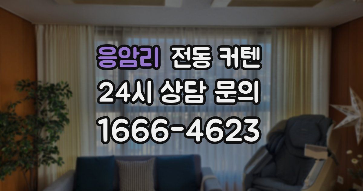 응암리 전동 커텐