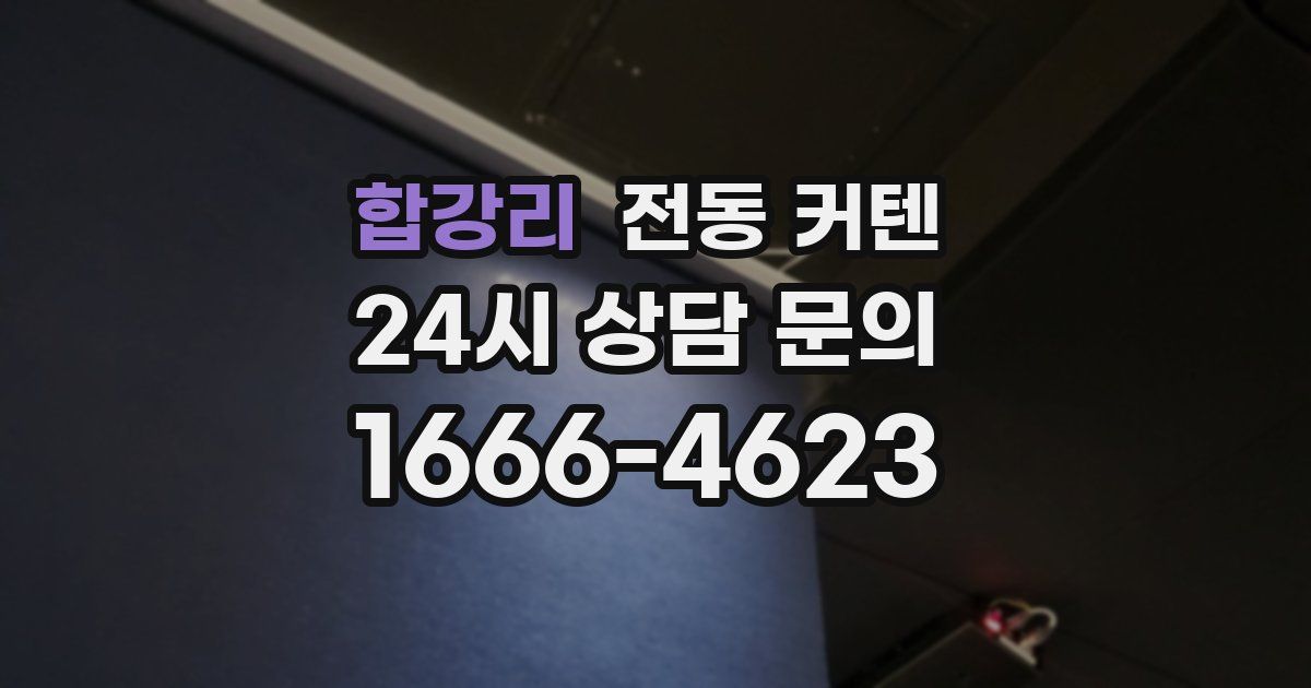합강리 전동 커텐