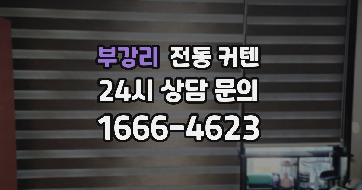 부강리 전동 커텐