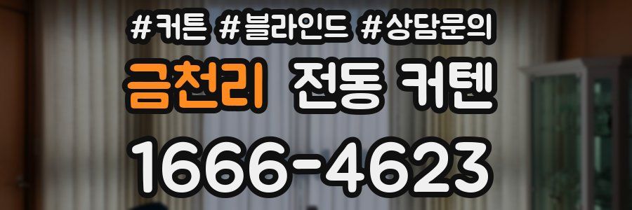 금천리 전동 커텐
