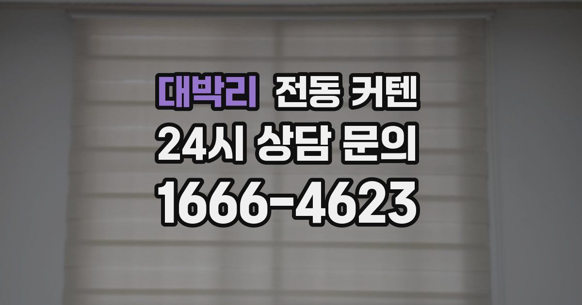 대박리 전동 커텐