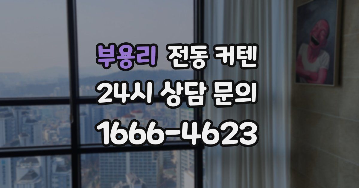 부용리 전동 커텐