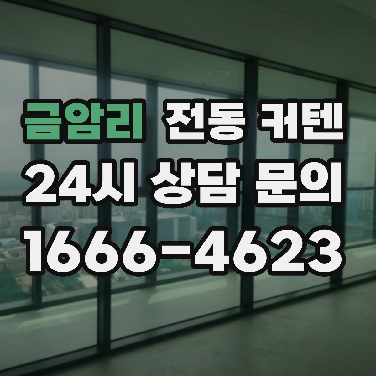 금암리 전동 커텐