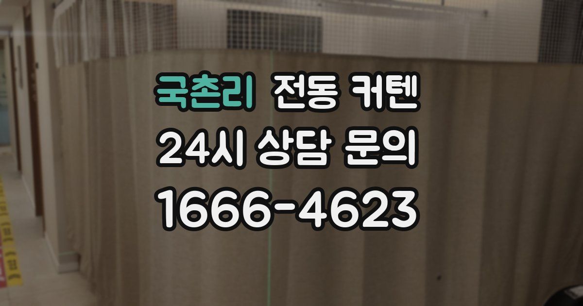 국촌리 전동 커텐