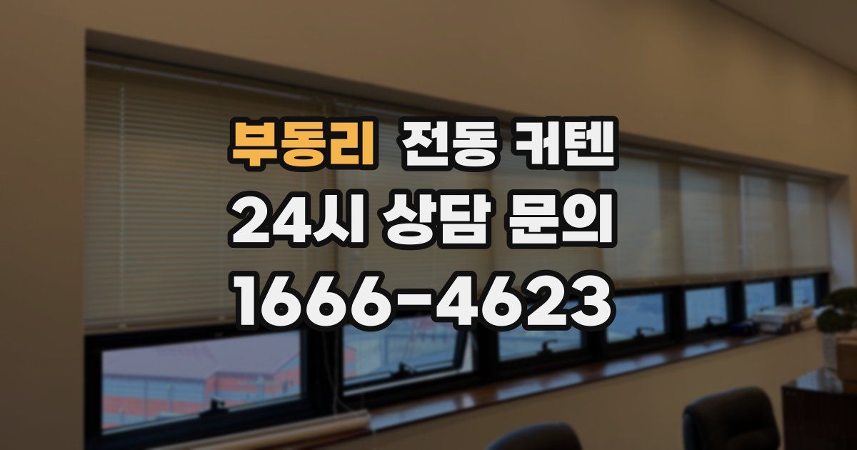 부동리 전동 커텐