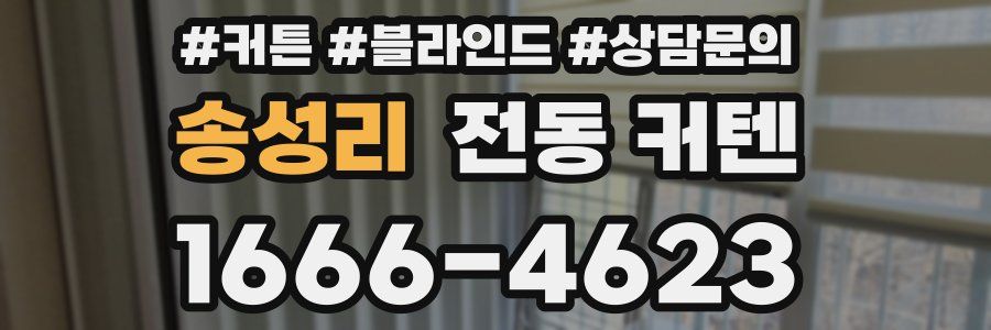 송성리 전동 커텐
