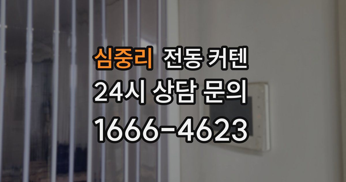 심중리 전동 커텐