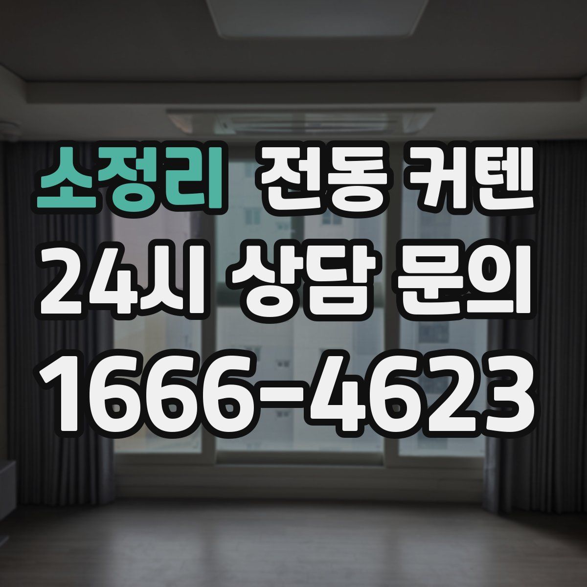 소정리 전동 커텐