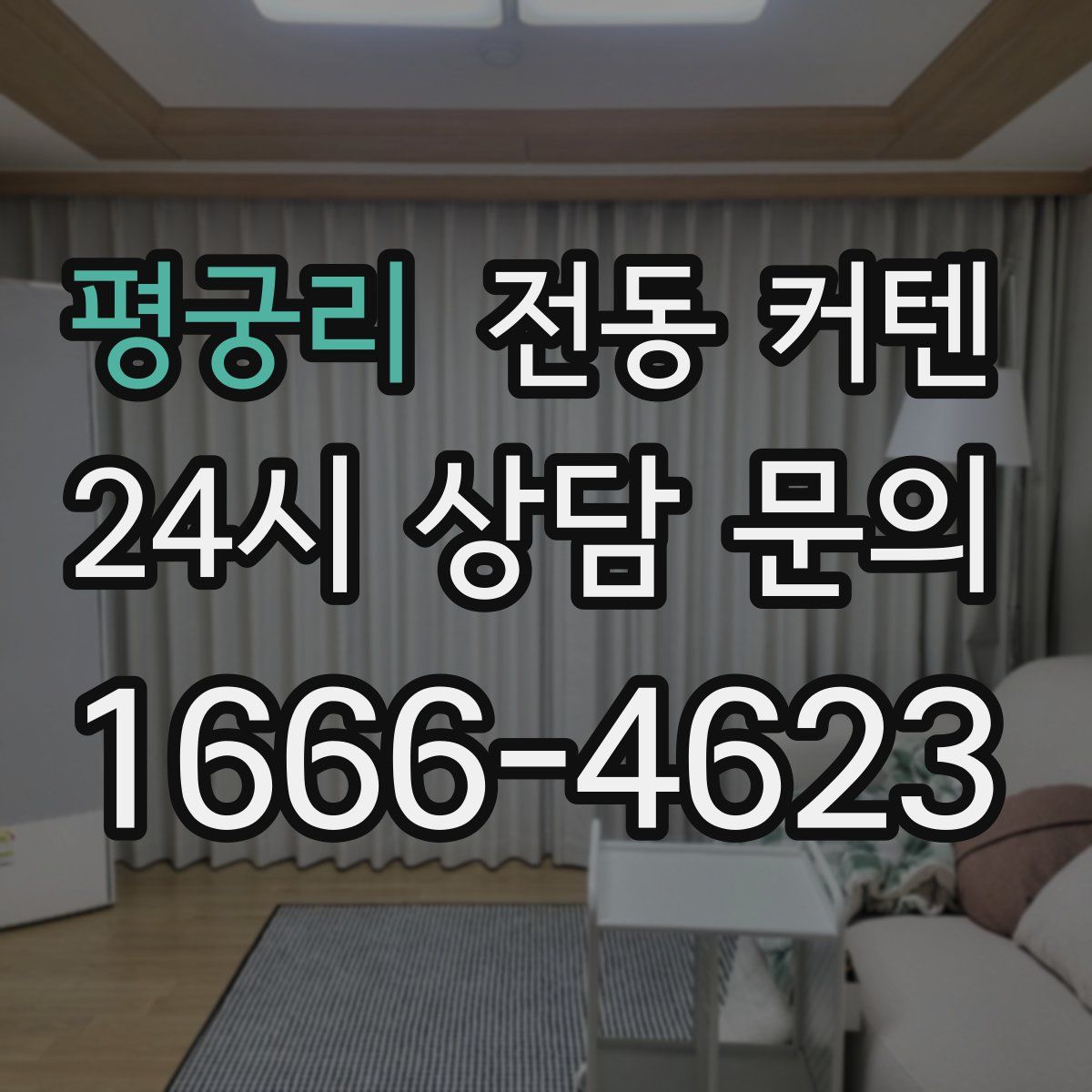 평궁리 전동 커텐