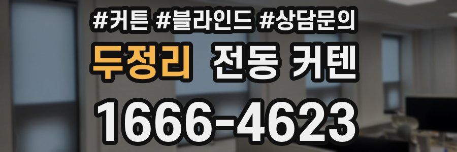 두정리 전동 커텐