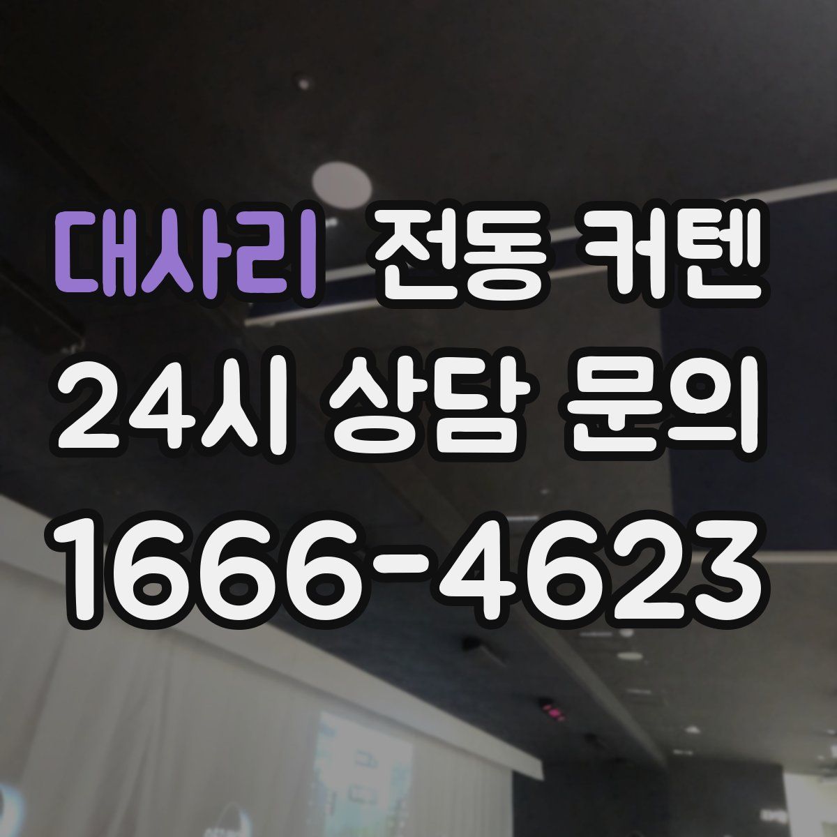 대사리 전동 커텐