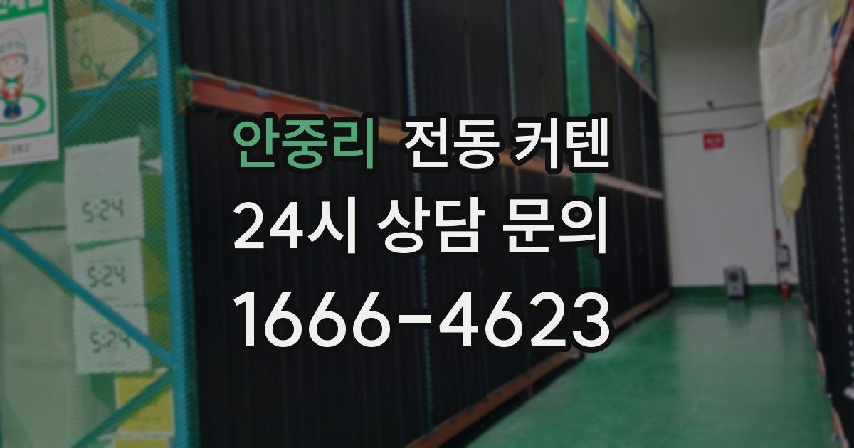 안중리 전동 커텐