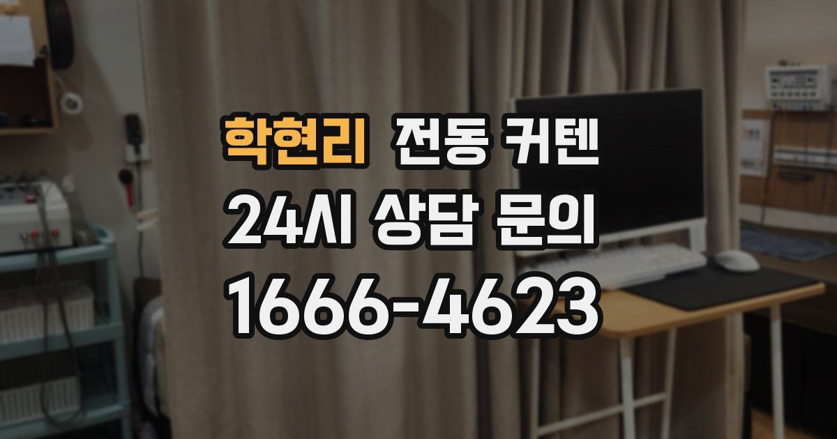 학현리 전동 커텐