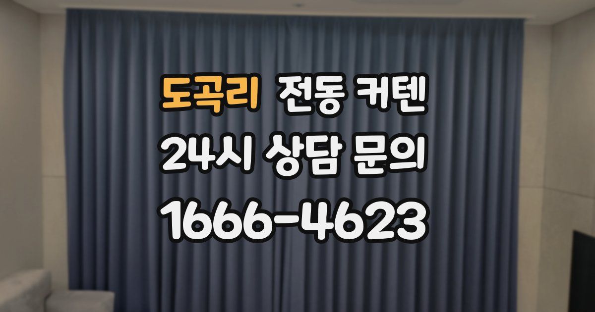 도곡리 전동 커텐