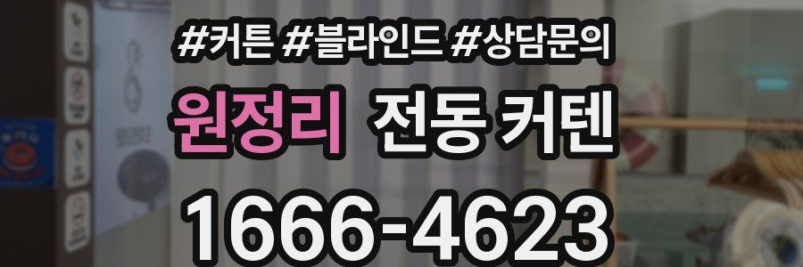 원정리 전동 커텐