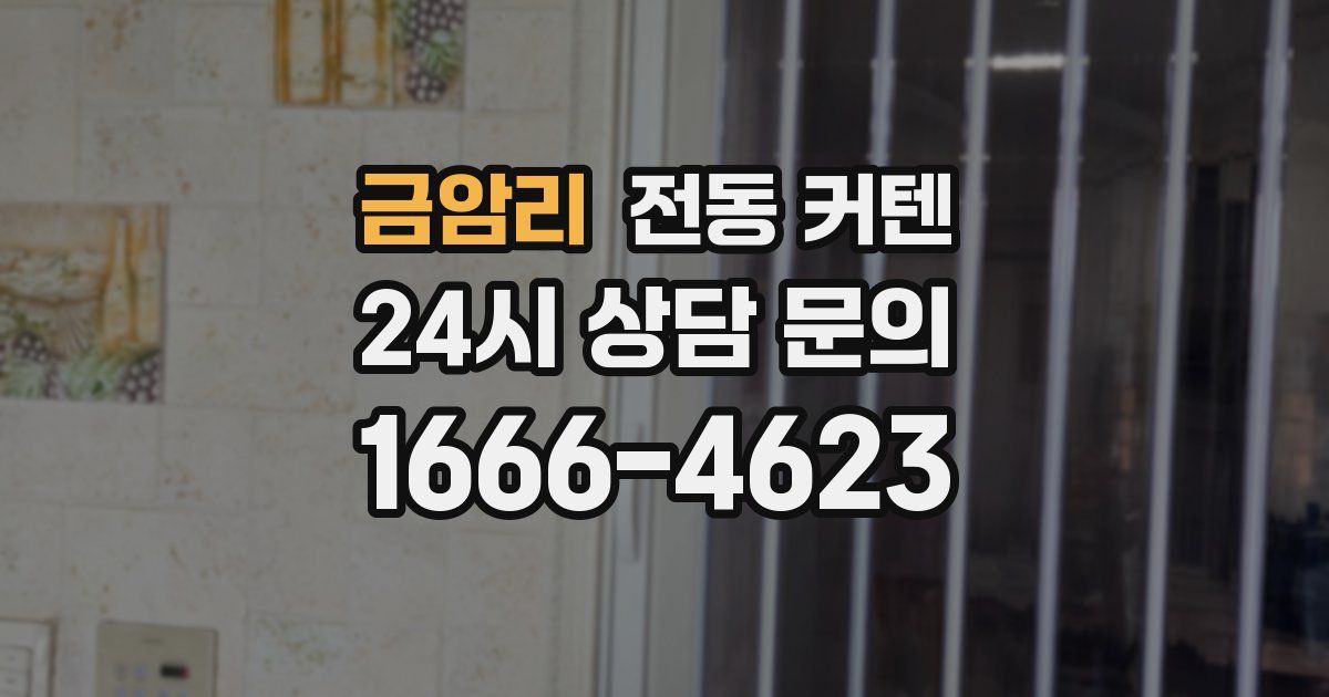 금암리 전동 커텐