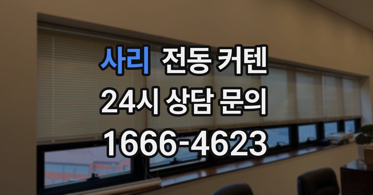 사리 전동 커텐