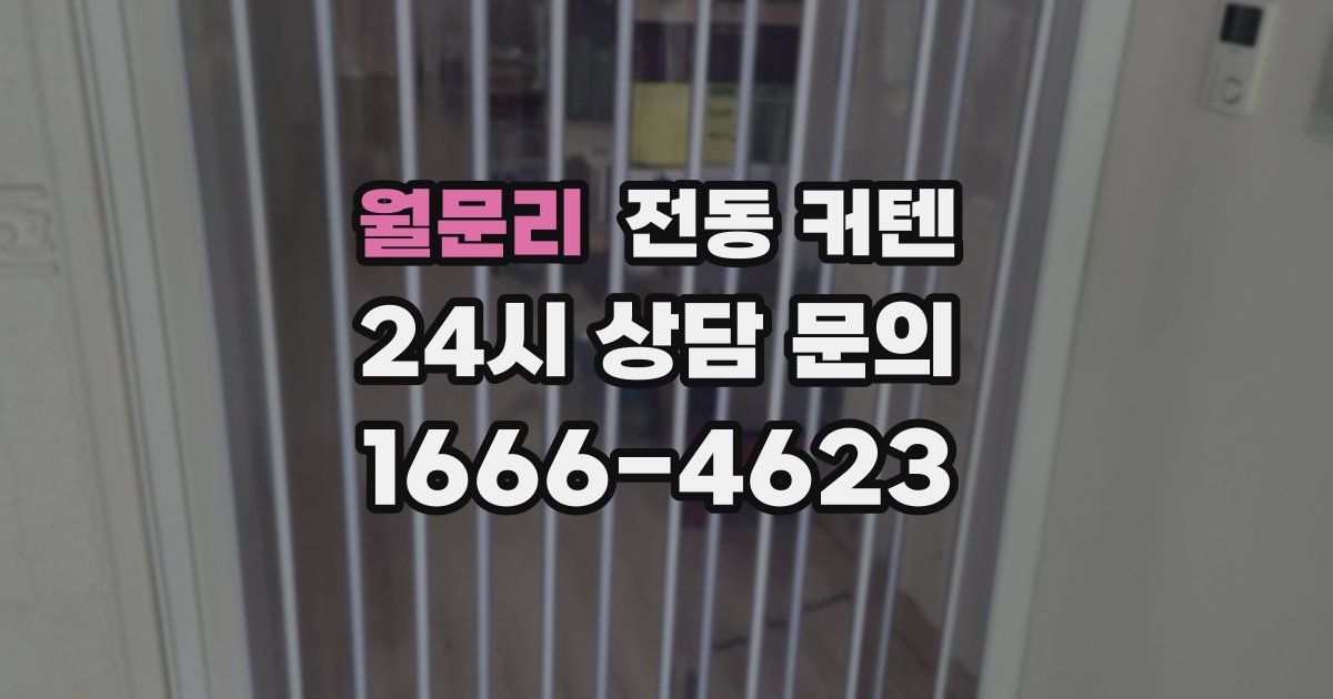 월문리 전동 커텐