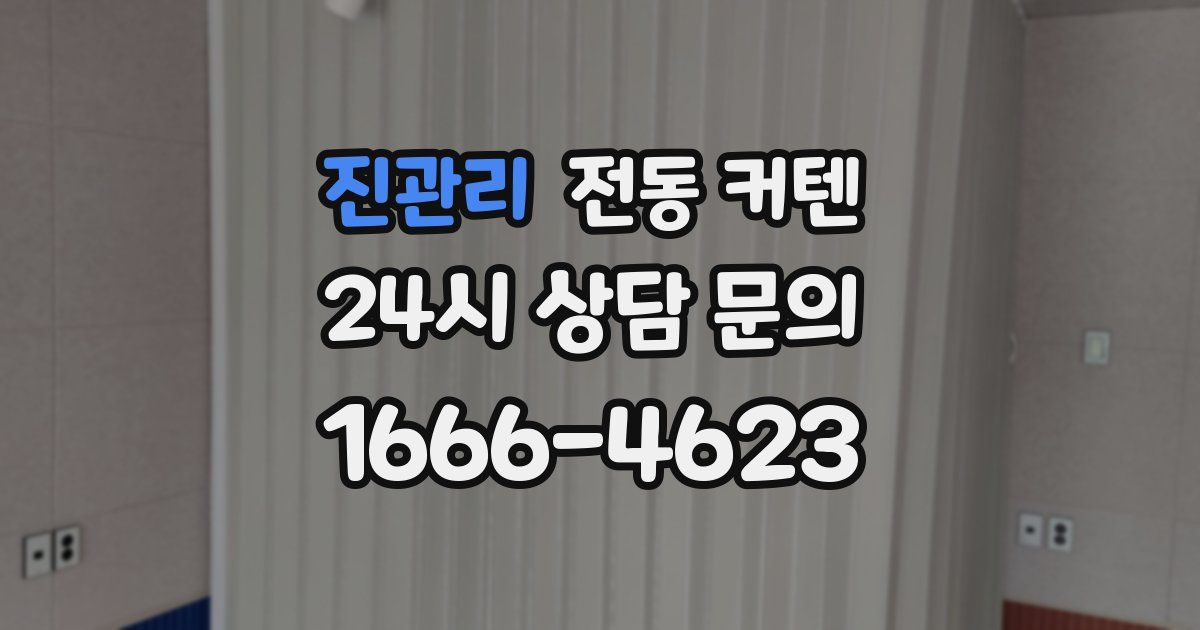 진관리 전동 커텐