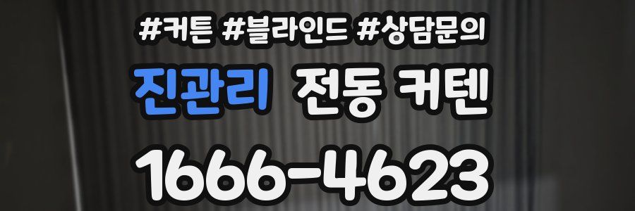 진관리 전동 커텐