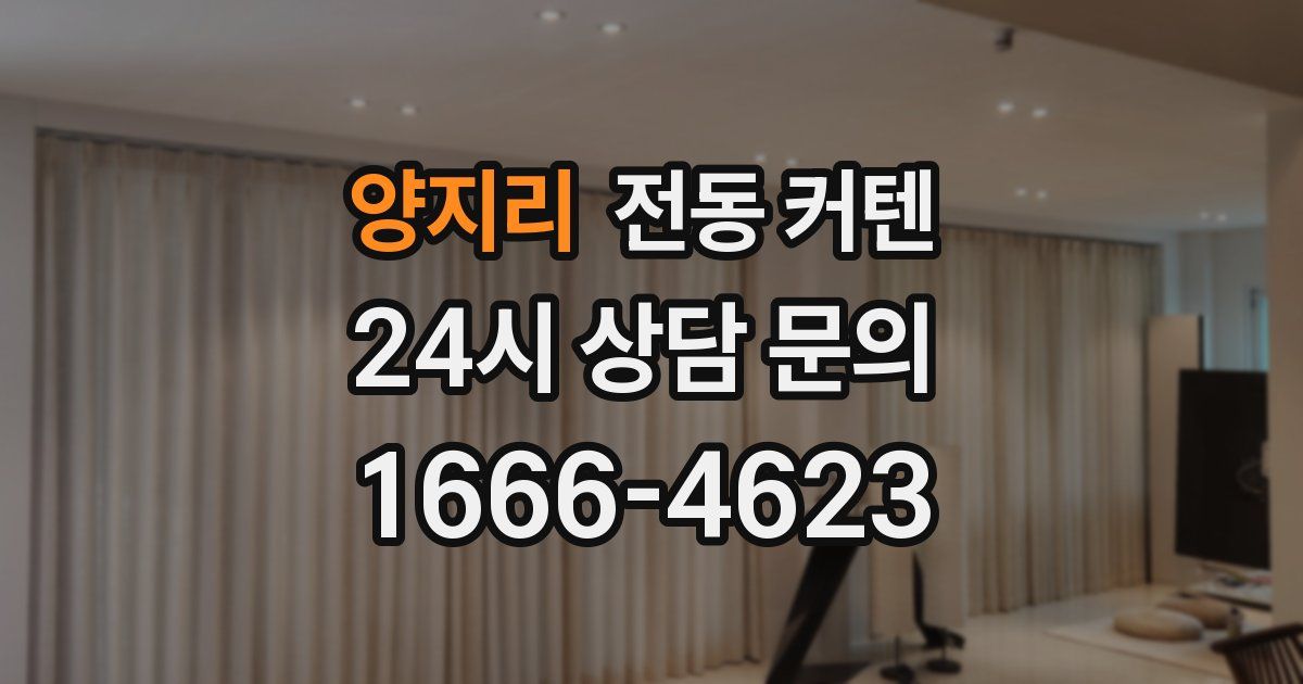 양지리 전동 커텐