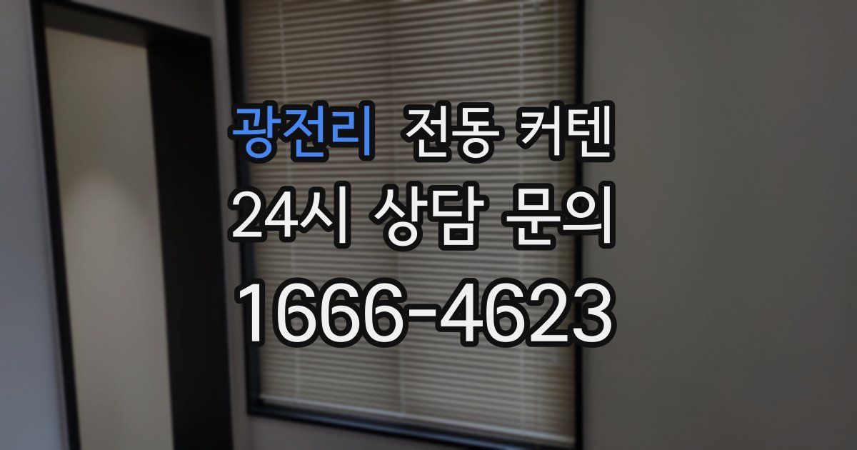 광전리 전동 커텐