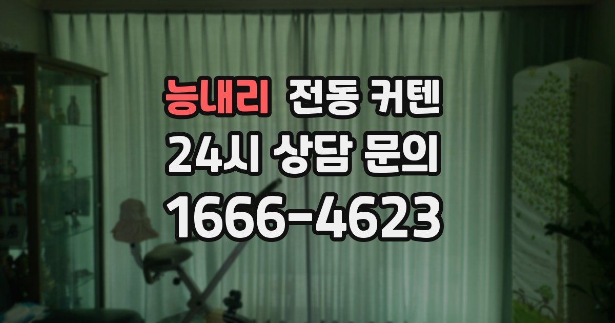 능내리 전동 커텐