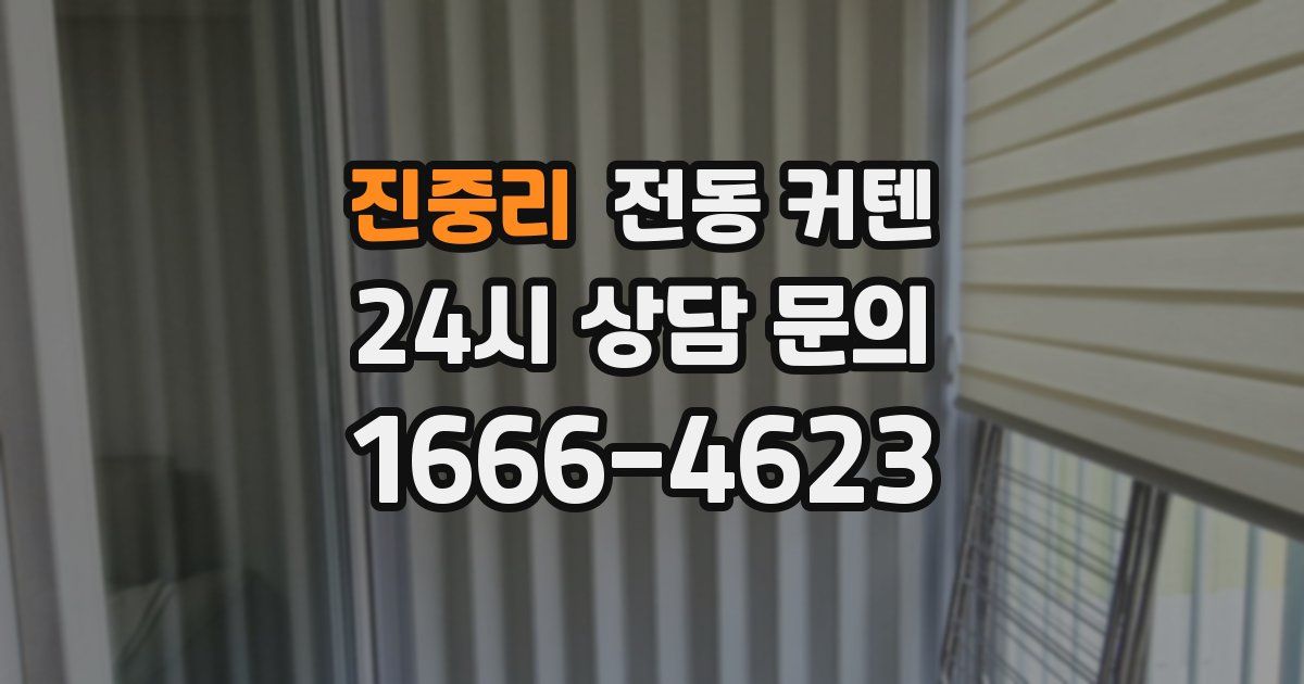진중리 전동 커텐