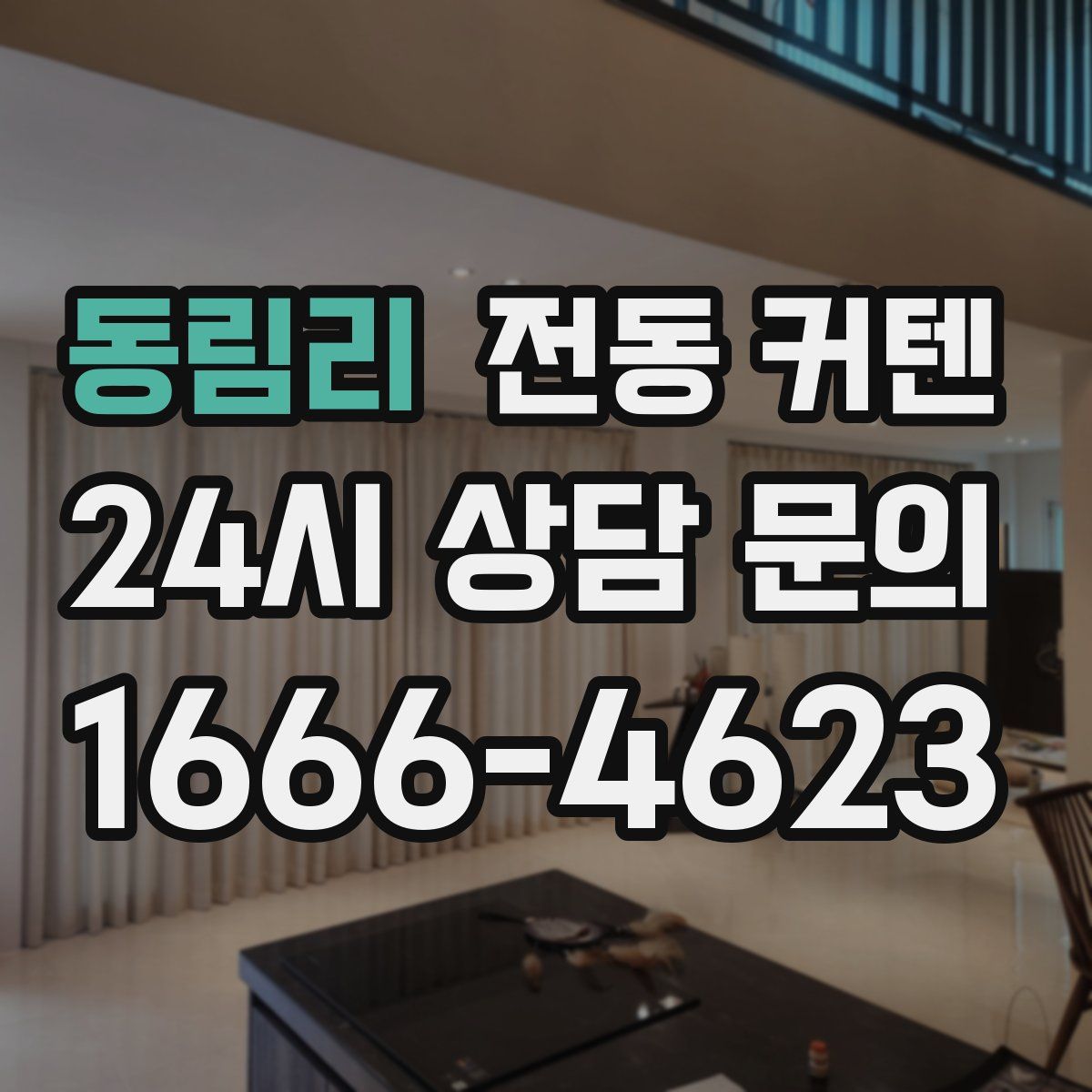 동림리 전동 커텐